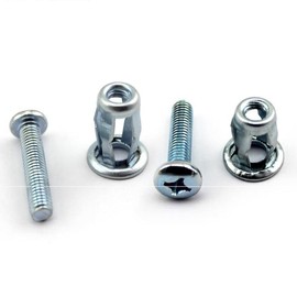 T TOOYFUL 20 Pieces Nut Expansion Nut Thins Fixings Dowels M5 M6 Screw Petal Jack Nuts for Metal - M6 x 25