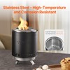 Tabletop Fire Pit 6 inch Stainless Steel Fireplace Indoor Outdoor