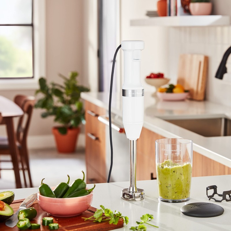 KitchenAid Variable Speed Corded Hand Blender KHBV53, White