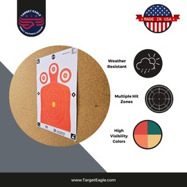 12x18 inch Sillouette Paper Shooting Target - 25 Pack, Targets Powered by AI App - Built in Shot Timer, Live-Fire and Dry-Fire Drills, and Scoring- Premium Shooting Targets for Any Range
