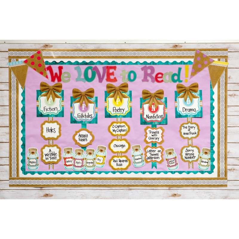 Teacher Created Resources Shabby Chic Double-Sided Border (77169)