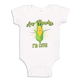 The Shirt Den Corn Baby Bodysuit Infant One Piece 6 mo White
