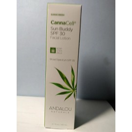 Andalou Naturals Cannacell Facial Lotion Sun Buddy Spf 30, 2.7  Fl Oz NIB