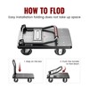 TIDY PALM Upgraded Foldable Push Cart Dolly | 880 lbs.Capacity