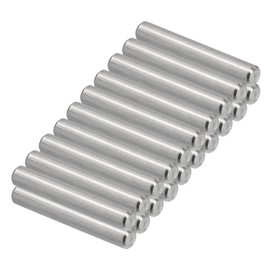 PATIKIL 304 Stainless Steel Dowel Pins 6 x 40 mm, 24 Pack Metal Dowel Pins Shelf Pegs Support Shelves Bunk Bed Fasten Elements Hardware for Furniture Fixing Component Position