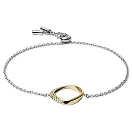 Fossil JF03200998 Women's Stainless Steel Shield Bracelet, Stainless Steel