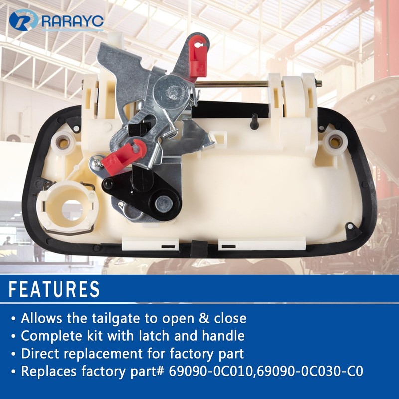 RARAYC Tailgate Handle Liftgate Latch Handle White | for 2000-2006