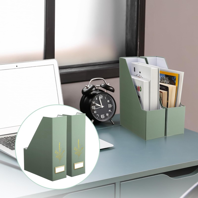 AmazingSpark 5 Pack Magazine File Holder Office Desk Storage Holder
