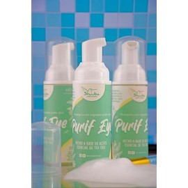 Shuuba Cuidado Artesanal - Purifeye Espuma Limpiadora Facial y de Pestañas con Aceite de Árbol de Té, 60 ml (escoge entre 1, 2 o 3 produc...