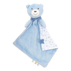 Chicco Game Maxi Doudou Plush Toy Made of Soft Velvet in the Shape of a Teddy Bear with Classic and New Age Music, Baby Plush, Soft to Cuddle, Baby Toy 0+ Months, Light Blue