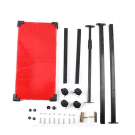 CDZHLTG Table Tennis Rebound Board Rebounder with 8 Rubbers, Improved 2nd Generation Pingpong Return Board Self Training Equipment, Strong Steel Frame & Wheels (Stand Model)