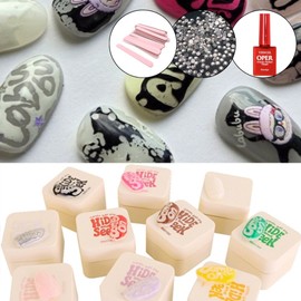 classic nail Mostive Hide and Seek 10-piece set + exclusive clear gel + top gel / 모스티브 숨바꼭질 하이드앤씨크 10종세트+전용클리어젤+탑젤