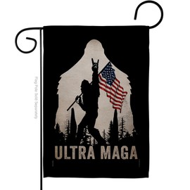 Trump Flag Bigfoot Flag Yard Sign Wall Hanging Home Rally Shooting MAGA Vance 2024 Political Poster Lawn Garden Outdoor Patriotic Patio Decoration, Republican Gifts Made in USA