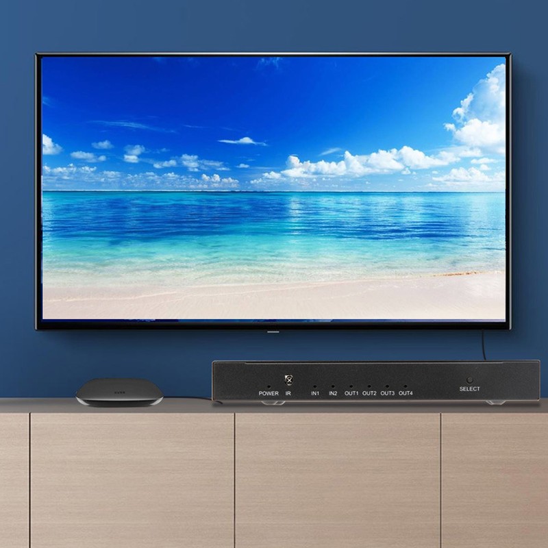 HD Multimedia Interface 2.0 Switch 2 in 4 Out UHD