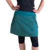 Vishes - Alternative Clothing - Embroidered Cotton Skirt with Flowers,