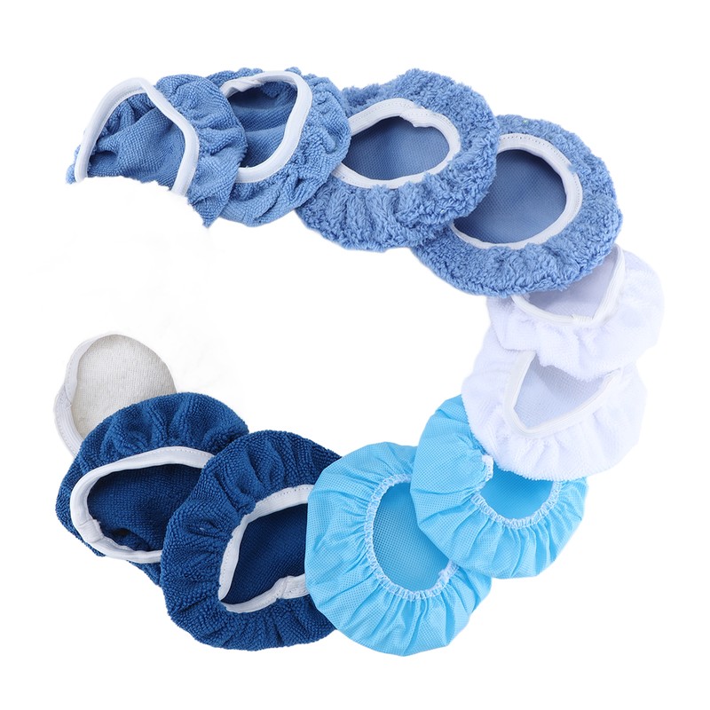 28Pcs Buffer Bonnets 4 Materials Polishing Waxers Pads Bonnet for
