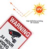 3 Pack Video Surveillance Sign, 7 x 10 Aluminum 24