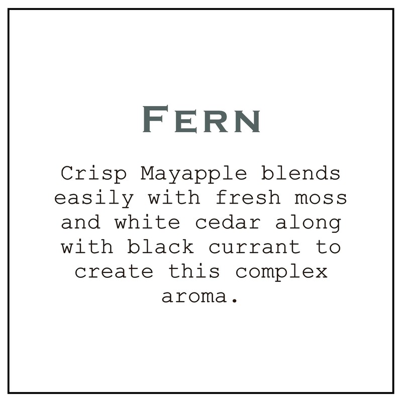 Simpatico No. 17 Fern Hobnail Candle, Crisp Mayapple with Fresh