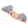 Newborn Photography Prop Crochet Baby Elephant Outfit Knit Baby Photo