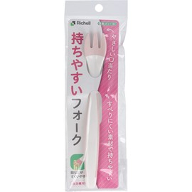 Easy to hold fork pink -