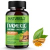 NATURELO Turmeric Curcumin - BioPerine for Better Absorption - Black