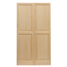 LTL Home Products SHP47 Exterior Solid Wood Raised Panel Window Shutters, 15" x 47", Unfinished Pine