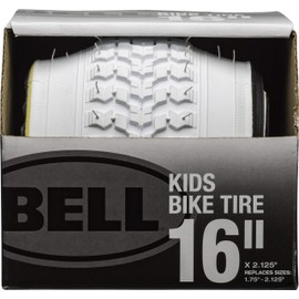 Bell 7091033 Kids Bike Tire, 16" x 1.75-2.25", White