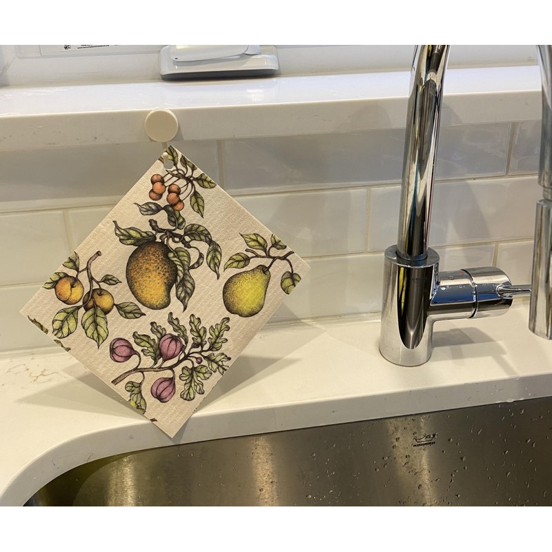 Reuseable Multi-Purpose Cloths Set of 2 with 1 Hook, biodegrable,