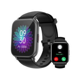 RUIMEN Smartwatch mit Telefonfunktion,Smartwatch für Damen Herren HD-Touch Screen Fitnessuhr mit SpO2-Überwachung Pulsuhr Schlafmonitor Schrittzähler Uhr Multi Trainingsmodi für Android iOS