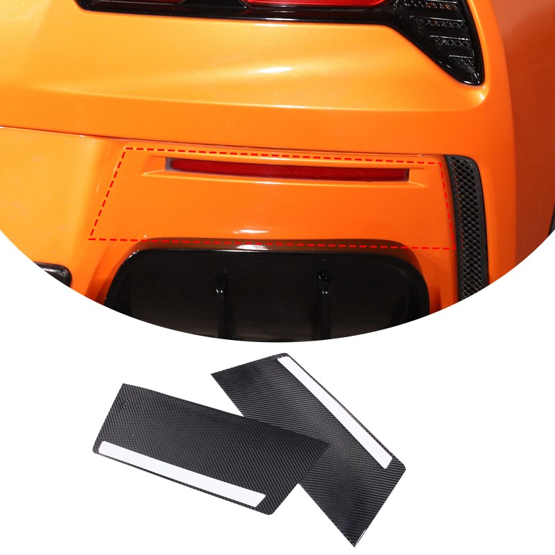 MXtech-23 For Corvette C7 2014-2019 Carbon Fiber Rear Bumper Fog