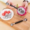 2 in 1 Stainless Steel Melon Ballers Melon Scoop,Double-Sided Fruit
