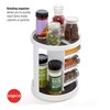Copco White and Gray 2 Tier Vitamin Turntable with 6