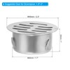 PATIKIL Gutter Guard, 2 Pack 304 Stainless Steel Downspout Strainer,