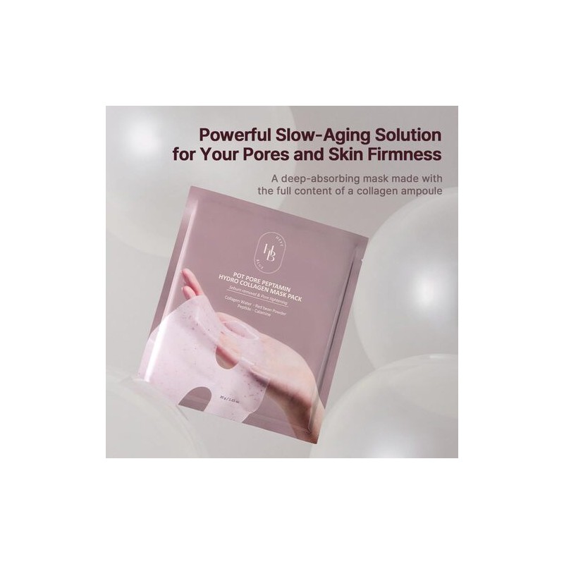 HEVEBLUE [HEVEBLUE]Pot Pore Peptamin Hydro Collagen Mask Pack (4ea)