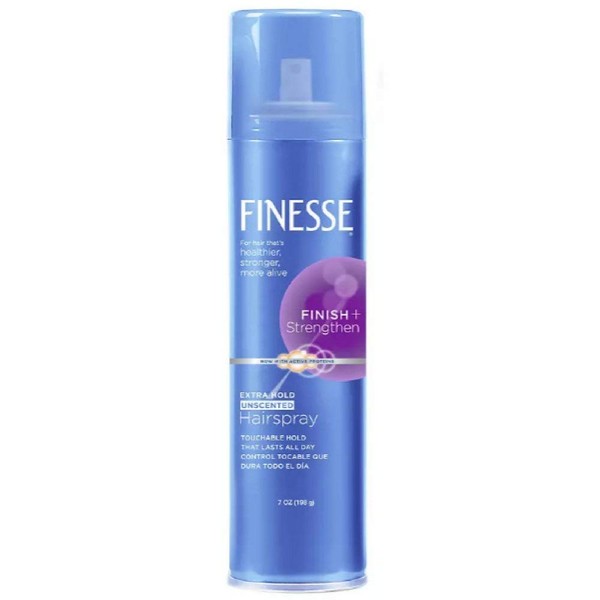 Finesse Finish + Strengthen, Extra Hold Hairspray 7 oz (Pack of 5)