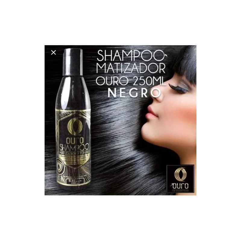 Ouro Shampoo Matizador Negro 250 Ml
