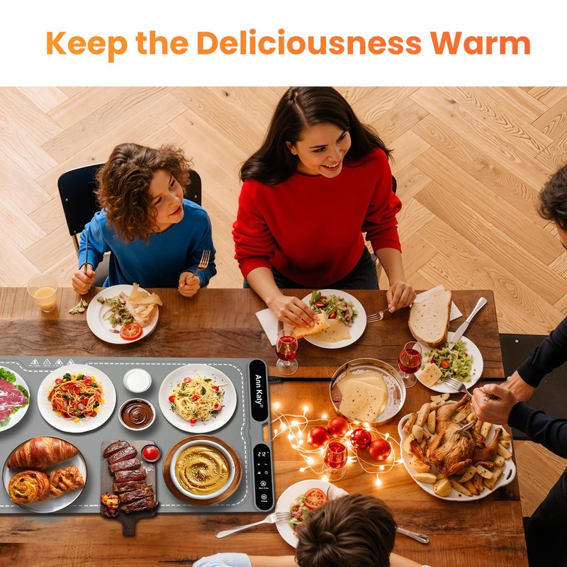 Ann Katy Food Warming Mat for Food XXXL 39"x15" 550W,Portable