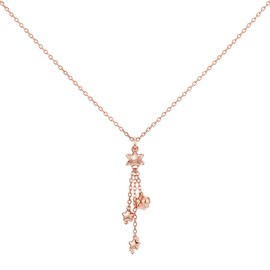 UTOLERY NKD-200-SPP Kirby Toy Twinkle Star Necklace, Silver (Pink Gold Coated), Women's, Present, Silver