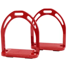 Klaus Color Stirrups STJ1 Horse Riding Harness Aluminum Alloy Stirrups Step Width 120mm Red (Red)