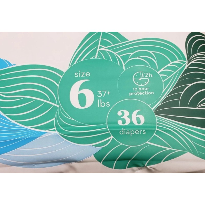 Healthynest Diapers - Size 6 (37+ lbs) - 36 Diapers