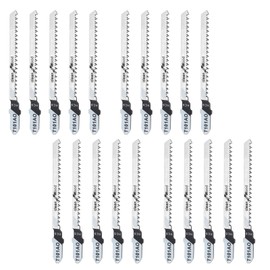 Qjaiune 20Pcs T101AO T-Shank Jigsaw Blades, 3-1/4 Inch Long Jigsaw Blades High Carbon Steel Jig Saw Blade for Quick Cutting Wood Plywood Hardwood PVC Plastic, Scrolling Jigsaw Blades