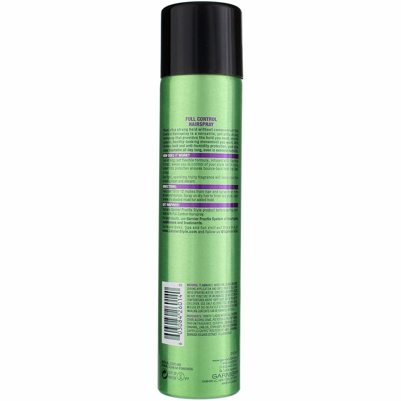 Garnier Fructis Style Full Control Anti-Humidity Hairspray, Ultra Strong Hold