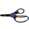 Fiskars Designer Non-stick Blunt-tip 5" Kids Scissors, Bright Pixels
