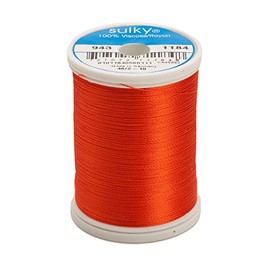 Sulky Of America 268d 40wt 2-Ply Rayon Thread, 850 yd, Orange Red