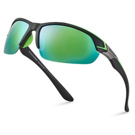 Xagger Polarized Sports Sunglasses for Men Women UV400 Wrap Around Baseball Softball Running Cycling Glasses