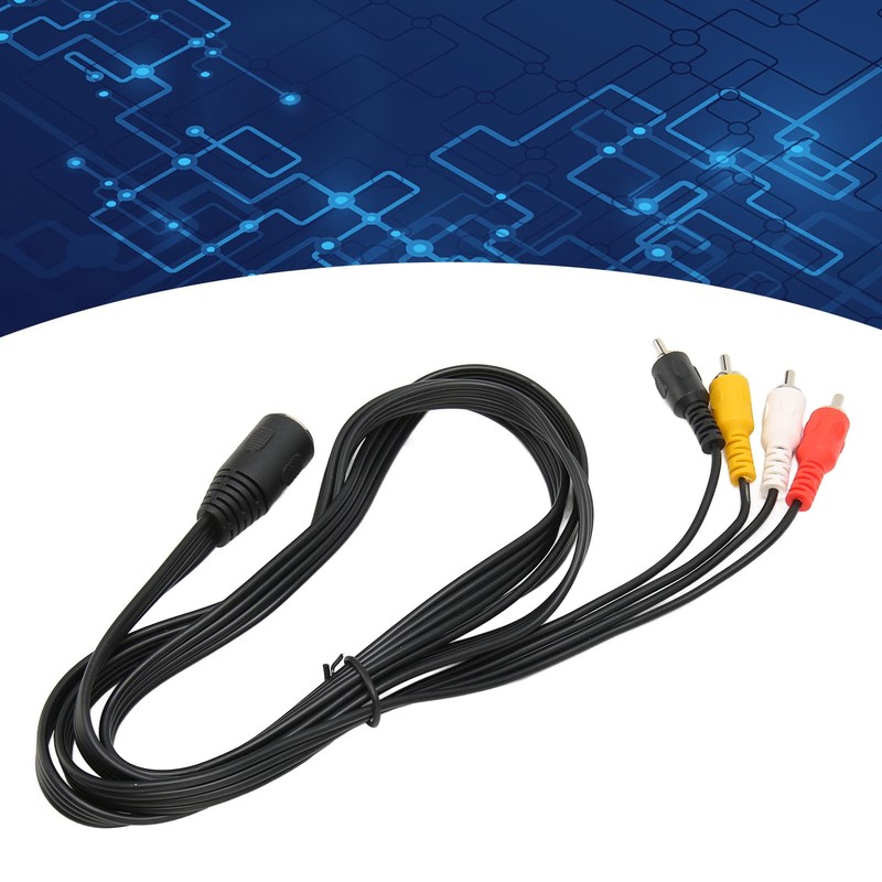 5 Pin DIN to 4 RCA Cable, Durable Female to