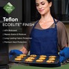 Xlnt Extra Long Oven Mitts (Blue) | Teflon EcoElite Water