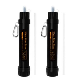 Personal Water Filter Straw Outdoor Portable Water Purifier Filtration Survival Gear for Hiking, Camping, Travel and Emergency Preparedness