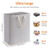 Lifewit Laundry Hamper Large Collapsible Laundry Basket, Freestanding Waterproof Clothes