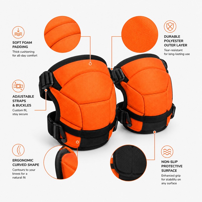 Garden Knee Pads for Kneeling Comfort – Foam Padded Non-Slip